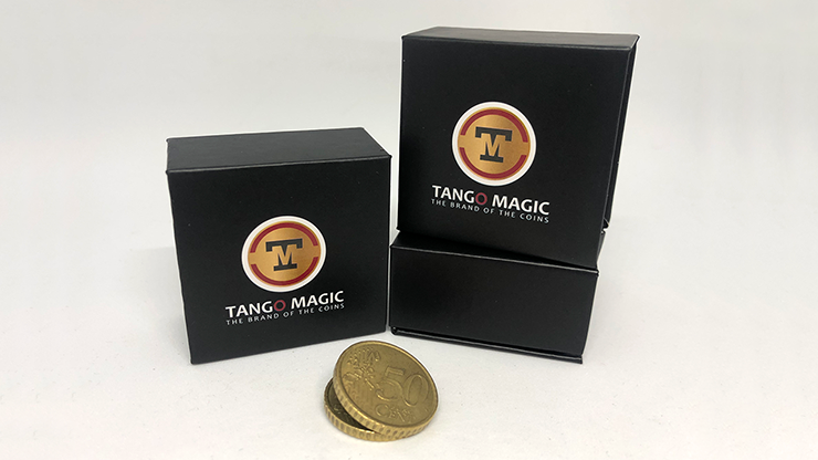 Expanded Shell Coin (50 Cent Euro, Steel Back) by Tango Magic - Trick (E0005)