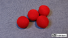 Crochet Balls (Red 2 inch) by Mr. Magic - Trick