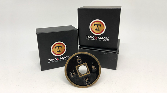 Dollar Size Chinese Coin (Black) by Tango (CH029)