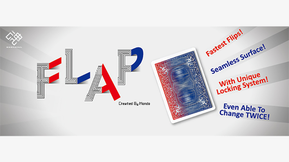 Modern Flap Card (Blue to Red) by Hondo