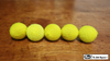 Crochet 5 Ball combo Set (1"/Yellow) by Mr. Magic - Trick