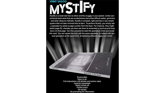 Mystify (Gimmicks and Online Instructions) by Vinny Sagoo - Trick