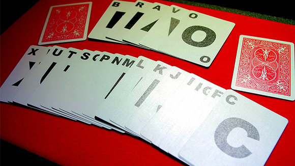 Alphabet Playing Cards Bicycle With Indexes by PrintByMagic - Trick