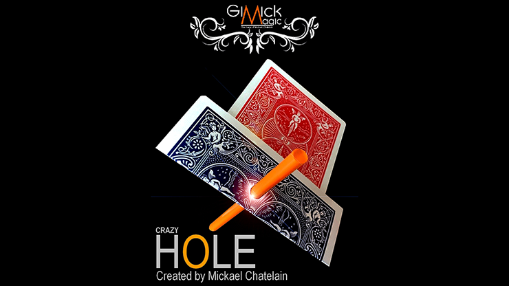 CRAZY HOLE Red (Gimmick and Online Instructions) by Mickael Chatelain - Trick