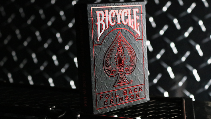 Bicycle Rider Back Crimson Luxe (Red) Version 2 by US Playing Card Co