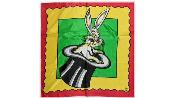 Rice Picture Silk 27" (Rabbit in Hat) by Silk King Studios - Trick