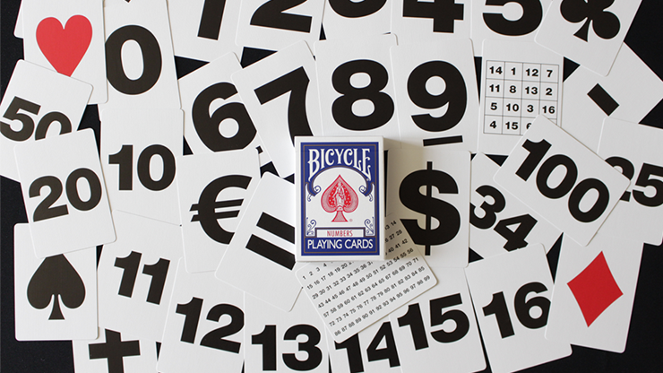 Bicycle Special NUMBERS Blue Playing Cards (plus 11 Online Effects)