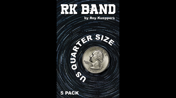 RK Bands Quarter Dollar Size For Flipper coins (5 per package) - Trick