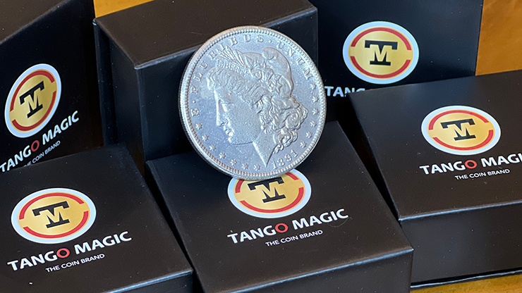 Replica Morgan Magnetic Coin (Gimmicks and Online Instructions) by Tango Magic - Trick