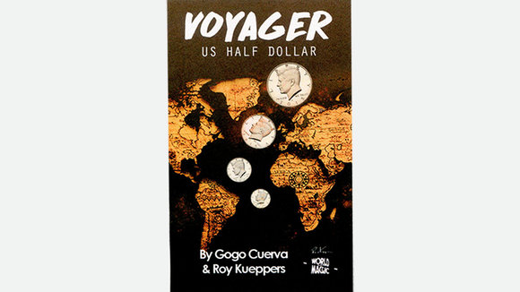 Voyager US Half Dollar (Gimmick and Online Instruction) by GoGo Cuerva - Trick