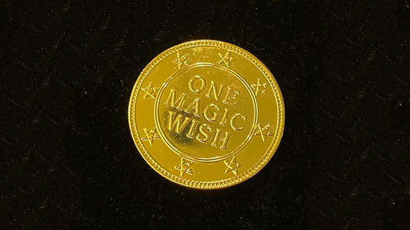 18K Gold Plated Magic Wishing Coin by Alan Wong - Trick