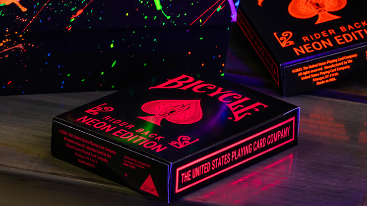 Bicycle Star-Fire Pink Neon Playing Cards