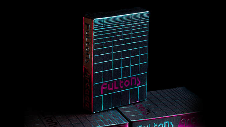 FULTONS Arcade TRON Edition Pink and Blue Foil Playing Cards