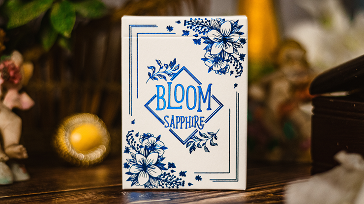 Bloom Sapphire Playing Cards by EmilySleights52