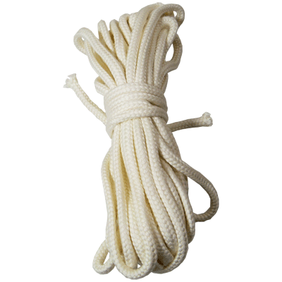 BTC Parlor Rope 50 ft. WHITE ( BTC3 - 10mm No core ) - Trick