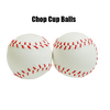 Chop Cup Balls White Leather (Set of 2) by Leo Smetsers - Trick