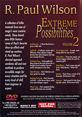 Extreme Possibilities Volume 2 by R. Paul Wilson - DVD