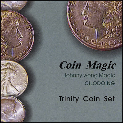 Trinity Coin Set (with DVD) by Johnny Wong - Trick